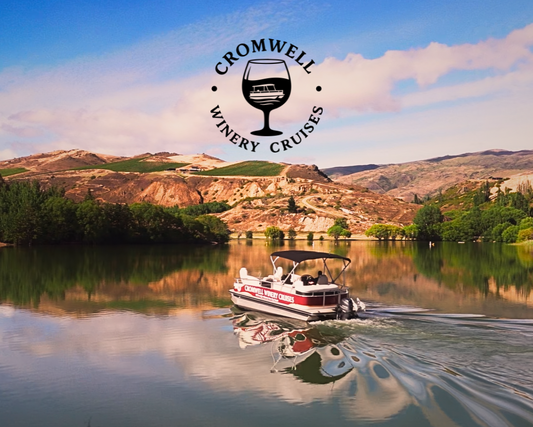 Full day winery cruise tour by Cromwell Winery Cruises featuring scenic views, wine tastings, and boat experience.